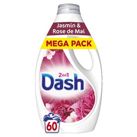 Dash 2en1 Lessive Liquide Jasmin et Rose de Mai