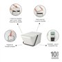 Brabantia - Sort & Go Poubelle Empilable 20L - Grande - Poignée de Transport - Facile à Nettoyer – Bac de Rangement & Bac à Papi