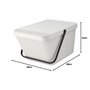 Brabantia - Sort & Go Poubelle Empilable 20L - Grande - Poignée de Transport - Facile à Nettoyer – Bac de Rangement & Bac à Papi