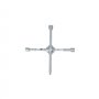 Carpoint Cle en Croix DIN 899 17/19/21mm et 1/2''