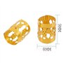 Houfujunc 350 Pcs 7 Couleurs Tressage De Cheveux Accessoire Cheveux, Perles Poignets En Métal Robustes Réglables Anneaux Tresse 