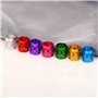 Houfujunc 350 Pcs 7 Couleurs Tressage De Cheveux Accessoire Cheveux, Perles Poignets En Métal Robustes Réglables Anneaux Tresse 