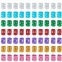 Houfujunc 350 Pcs 7 Couleurs Tressage De Cheveux Accessoire Cheveux, Perles Poignets En Métal Robustes Réglables Anneaux Tresse 