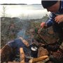tingz Soufflet de Poche 2 pièces,Outil à feu de démarrage à Soufflet télescopique en Acier Inoxydable pour Cuisiner Pique-Nique 