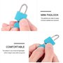 Lot de 7 cadenas de valise avec clés, mini cadenas de sécurité en métal multicolore, serrures de valise en cuivre coloré pour ba