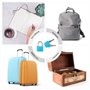 Lot de 7 cadenas de valise avec clés, mini cadenas de sécurité en métal multicolore, serrures de valise en cuivre coloré pour ba