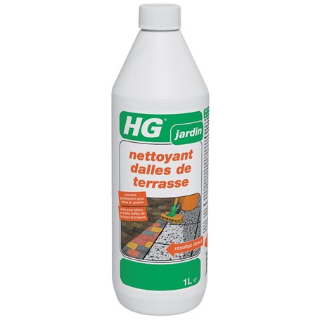 HG nettoyant dalles de terrasse 1L – un nettoyant dalles concentré pour un nettoyage efficace