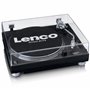Lenco L-3809 Tourne-Disque USB avec entraînement Direct - Préamplificateur - 33 et 45 TR/Min - MMC - RCA - Line Out - Noir