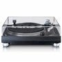 Lenco L-3809 Tourne-Disque USB avec entraînement Direct - Préamplificateur - 33 et 45 TR/Min - MMC - RCA - Line Out - Noir