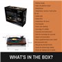 Lenco LBT-225WA - Tourne-disque à courroie avec Bluetooth® et anti-patinage - Tourne-disque avec plateau en verre - Marron foncé