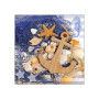 Lot de 20 serviettes en papier avec motif ancre maritime sur filet de pêche - Idéales également pour le découpage et la techniqu