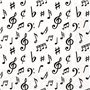 Lot de 20 serviettes en papier avec motif notes de musique - Idéales pour le découpage et la technique des serviettes - 33 x 33