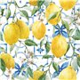 Ambiente Serviette Méditerranée Citrons 33x33 cm 20 pièces Impression D'un côté Motif papier été pour les techniques de serviett