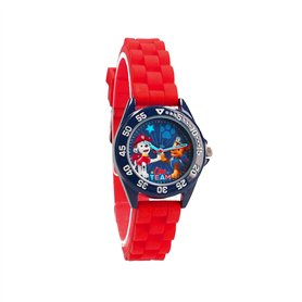Pret Vadobag - Montre analogique - Pat Patrouille - Rouge - pour Enfant - Ecole - Maternelle - Garderie - Vacances - Garçon