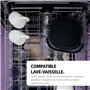 Brabantia Friteuse à air chaud, taille XXL, 5,7 l, 1700 W, sans PFAS, 6 fonctions de cuisson, pour 3 à 5 personnes, écran tactil