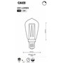 CALEX 220-240 V 3,5 W 100 lm E27 ST64 1800 K Dimbaar LED Fibre optique Or Rustique Lampe Verre 3,5 W Taille unique