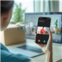 CALEX Sonnette Vidéo avec Caméra, Sonnette Intelligente 2K Câblée avec Carillon, Détection de Mouvement & Fonction Interphone, S