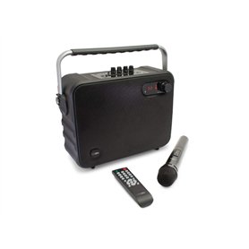 Caliber Karaoké complet - Haut parleur avec microphone - Bluetooth - USB - SD - Autonomie 8h - 40W - Avec courroie de transport