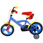 albri Bici Bambino Di Da Pollici Vélo Enfant Mickey de 12" avec stabilisateurs latéraux et Gourde Bébé – garçon, Rouge et Bleu, 