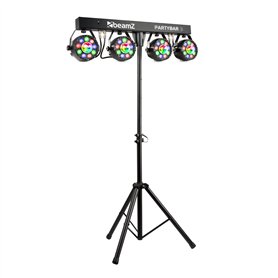 Beamz Partybar3 4x Projecteurs PAR avec Magic Ball