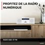 Audizio Prato Radio Dab+ et Lecteur CD avec Technologie sans Fil Bluetooth, Écran LCD, Fonction Horloge et Veille, 2X Port USB, 