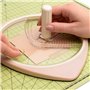 Vaessen Creative, cutter circulaire, pour découper des cercles d'un diamètre de 2,5 à 15 cm, couper du papier, des cartes, des p