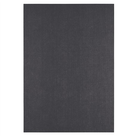 Florence Papier Cartonné en Lin Noir 250 g – Papier Scrapbooking A4 – Papier Cartonné Couleur – Invitations Élégantes