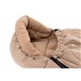 Jollein Chancelière Puffed - Biscuit - Pour porte-bébé, siège auto groupe 0+ et poussette - Pour ceinture à 3 points et 5 points