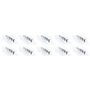 PAVO Pack de 50 Badges 57 x 91 mm en PVC avec Epingle/Clip Transparent