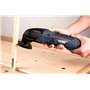 FERM Batterie Li-Ion de Multi Tool – Outil multifonction – Oscillation Outil – 12 V/1.5Ah – avec 8 Accessoires – Vitesse variabl
