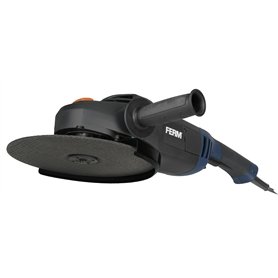FERM Meuleuse d'angle 250W - 230mm - Interrupteur de sécurité - Verrouillage de broche - Soft start - Poignée latérale réglable