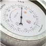 NeXtime Baromètre extérieur - Ø22CM - Métal - Galvanisé Orchid, Gris