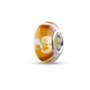 Quiges Drops Femme Perle de Verre de Murano Charm Miel avec FleurBlanc