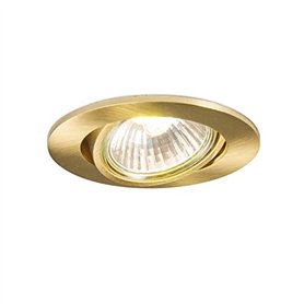 Qazqa cisco - Spot encastrable - 1 lumière - Ø 90 mm - Doré/Laiton - Design