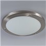Qazqa yuma - Plafonnier - 2 lumière - Ø 410 mm - Acier - Design, Moderne - éclairage extérieur - Salle de bains