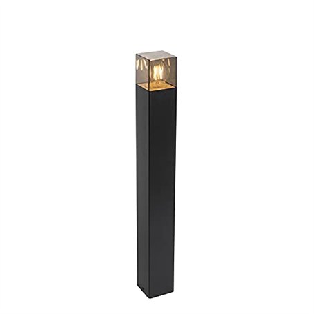 Qazqa denmark - Lampe sur pied extérieur - 1 lumière - L 8.3 cm - Noir - Moderne - éclairage extérieur