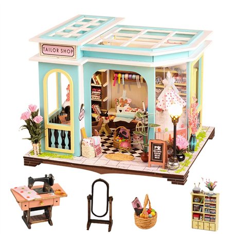 TOPBSFARNY Accessoires de maison de poupée en bois