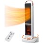 Taylor Swoden Dana - Chauffage d'appoint PTC de 2000W pour usage intérieur avec cheminée