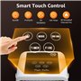 Taylor Swoden Dana - Chauffage d'appoint PTC de 2000W pour usage intérieur avec cheminée, oscillation de 70°, minuterie de 12H, 