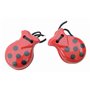 La Señorita Castagnettes de Danse Flamenco Rouge a Pois Noir Petite