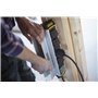 Bloc Chantier Aluminium Extrudé 4 Prises 16A+T avec clapets, IP44. Câble HO7RN-F 3G1, 5mm², Longueur 3M. Pince renforcée Alumini
