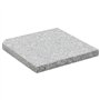 vidaXL Plaque de Poids Carrée pour Parasol Granit Gris Support Base de Parasol