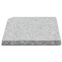 vidaXL Plaque de Poids Carrée pour Parasol Granit Gris Support Base de Parasol