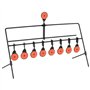 vidaXL Cible de Tir avec Réinitialisation Automatique et 8+1 Cibles Robuste Arme à Air Cour Arrière Jardin Extérieur Compétition