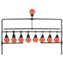 vidaXL Cible de Tir avec Réinitialisation Automatique et 8+1 Cibles Robuste Arme à Air Cour Arrière Jardin Extérieur Compétition