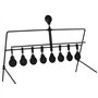 vidaXL Cible de Tir avec Réinitialisation Automatique et 8+1 Cibles Robuste Arme à Air Cour Arrière Jardin Extérieur Compétition