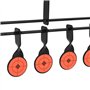 vidaXL Cible de Tir avec Réinitialisation Automatique et 8+1 Cibles Robuste Arme à Air Cour Arrière Jardin Extérieur Compétition