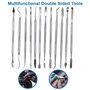 MMOBIEL Lot de 12 outils de sculpture de cire en acier inoxydable à double extrémité en polymère pour cicatrices SFX Outils de m