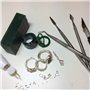 MMOBIEL Lot de 12 outils de sculpture de cire en acier inoxydable à double extrémité en polymère pour cicatrices SFX Outils de m