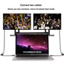 MMOBIEL Adaptateur de Câble USB-C vers DVI - USB-C Mâle vers DVI-D Mâle Dual Link Compatible avec MacBook, iPad, Dell XPS - Câbl